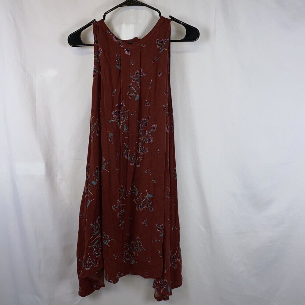 Free People Tree Swing Tank Top Tunic Dress in Crimson Size Small - Picture 9 of 12